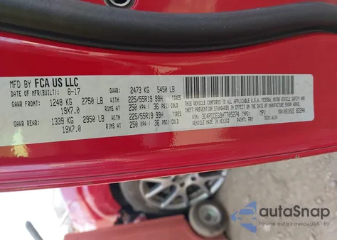 2017 Dodge Journey Gt из США, поврежденный, VIN 3C4PDCEG9HT705274